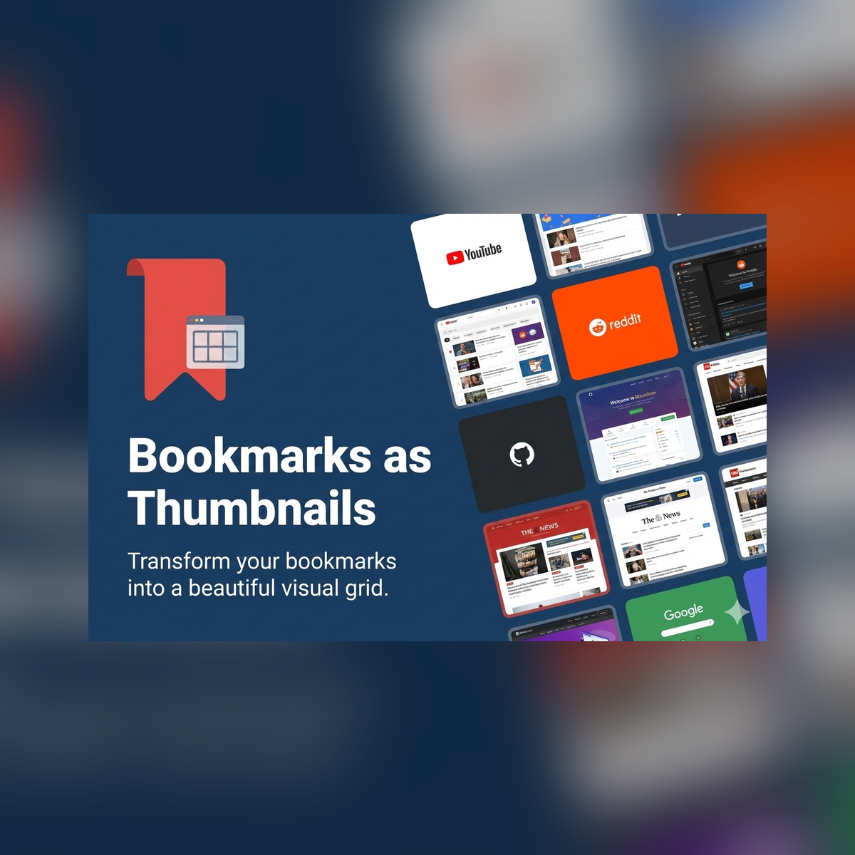 Bookmarks as Thumbnails